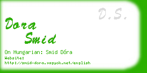 dora smid business card