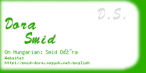 dora smid business card